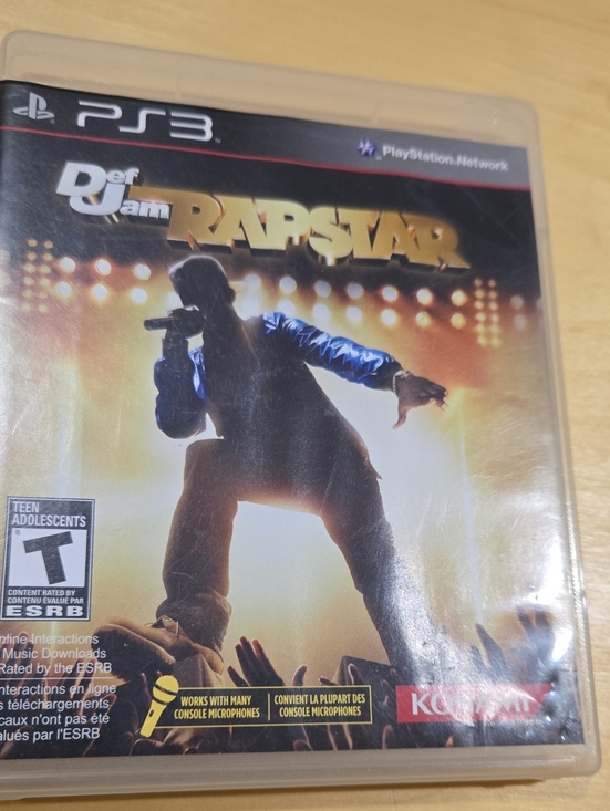Sony Other - Sony Def Jam Rapstar PS3 Game - Gold & Black Cover Art